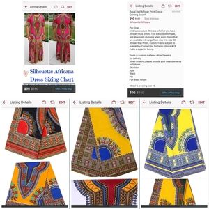 Listing for harris9960 - Red Dashiki Dress